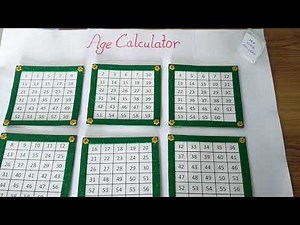 Age Calculator /Find anyone's age/Maths Project for kids/ simple maths project