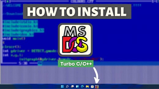 How to Download and Install Turbo C/C   on Windows 10 32/64 bit