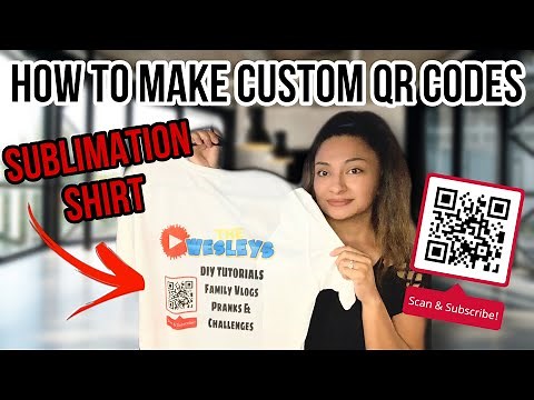 HOW TO MAKE A CUSTOM QR Code | + How to sublimate a T-shirt Beginners Tutorial