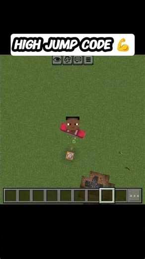 Minecraft High Jump Command Code! 🚀 | Super Jump Tutorial #minecraft