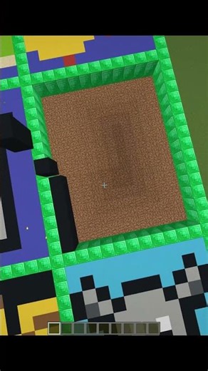 Satisfying pixel art in minecraft (Television ) Sand Art #shorts #minecraft #gaming