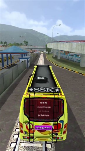 Bus vs train blast 💥 funny 🤣 video Bus simulator indonesia game play tamil