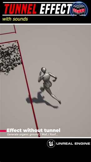 Particles repulsion effect with or without a tunnel effect