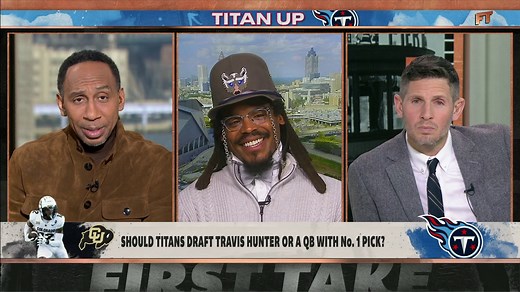 Should the Tennessee Titans draft Travis Hunter or a QB with the No. 1 pick in the 2025 NFL Draft? 🤔 "Generational player. [Travis Hunter] said it in his own words." —Cam Newton | ESPN First Take