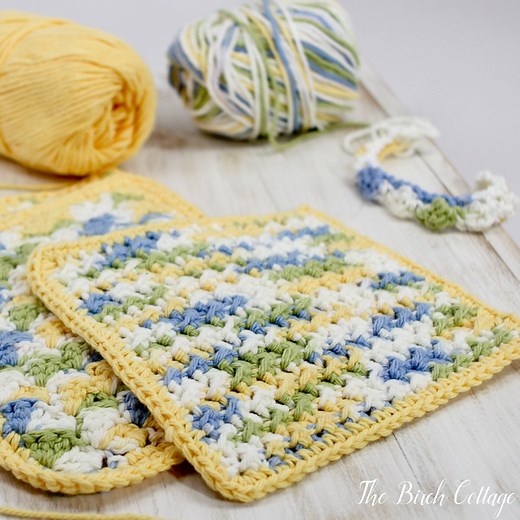 Learn How to Crochet Crunchy Stitch Dishcloth
