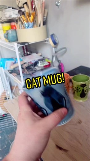 The MCM cat mugs are done! And they’re so cool! I’ll take better pics of all of them later. Just had to show one off 😍#CloroxMistChallenge #imadethis #pottertok #cats #mug