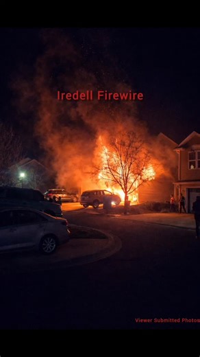 Firewire Subscribers Alerted to a Working Structure Fire in Mooresville: Mooresville, NC – Firefighters from Mooresville and Lake Norman were dispatched at 11:23 PM to a structure fire last night on Clusters Circle. Mooresville Police Department Officer 223 was first on scene and declared a working fire. Shortly after MPD arrived, Mooresville Engine 2 arrived and confirmed a working fire with heavy fire showing. Firefighters quickly went to work to extinguish the fire. Multiple handlines were de