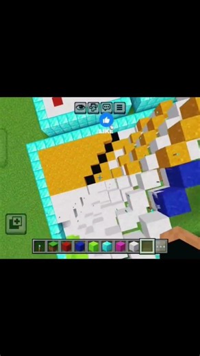 falling art India flag Minecraft #minecraft #india
