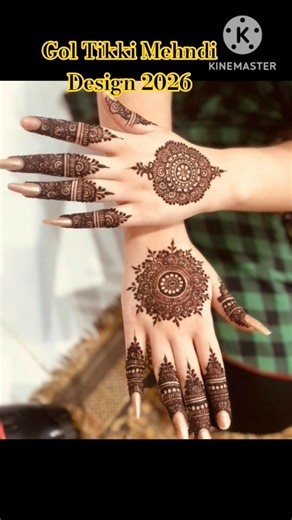 Gol tikki mehandi designs 2026|simple mehandi design ideas #gol tikki #latest #gorgeous #shortvideo