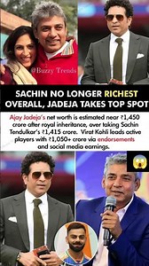 Sachin Is No Longer Ajay Jadeja's Net Worth Is Near ₹1,450 Cr Richest Overall#sachintendulkar#news