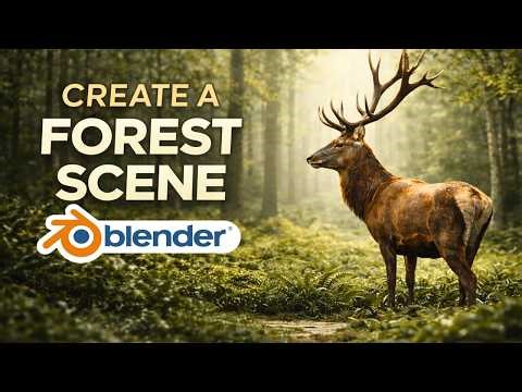 Make a Realistic Forest in Blender in Minutes! (Using 3D Models)