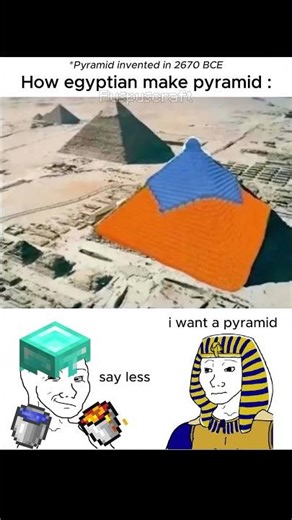 Minecraft Egypt meme #minecraft #mojang #memes
