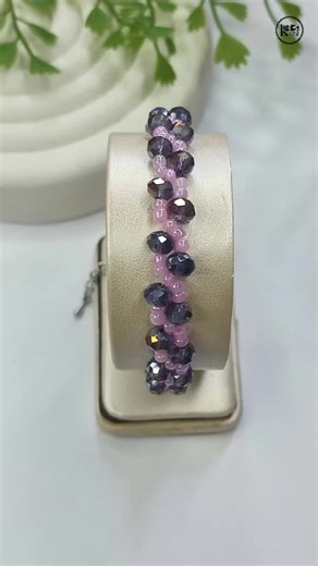 DIY Rondelle Crystal Beads Bracelet Tutorial