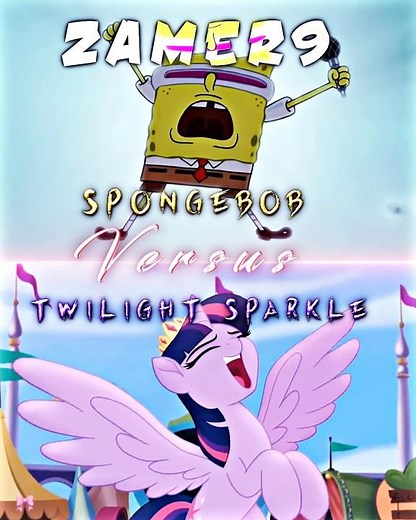 SpongeBob Vs Twilight Sparkle | #battle #edit #trending #alightmotion #wisedit #popular #cartoon