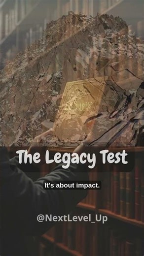 The Legacy Test (Motivation for a better life) #shorts #financialfreedom #motivation