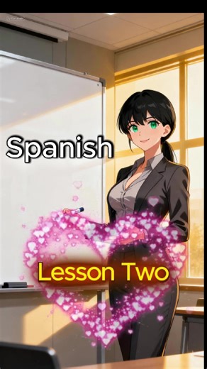 Spanish - Lesson Two #Spanish #Language #Learning #Anime