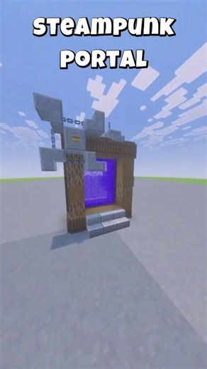 ¡Portal Del Nether Al Estilo Steampunk! #minecraft #minecraftshorts