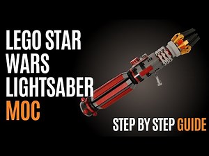 LEGO Star Wars Lightsaber MOC, step by step
