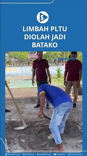 Limbah PLTU Diolah Menjadi Batako