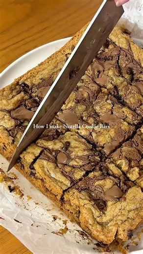 How I Make Nutella-Stuffed Cookie Bars