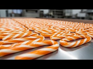 How Candy Canes Are Made in a Factory | Inside the Sweet Holiday Treat Production