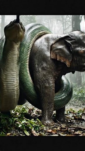 giant anaconda Vs Elephant at amazone forest