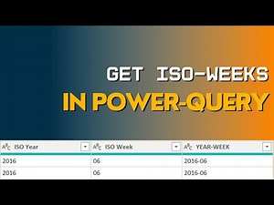 How to get ISO-Weeks in Power Query