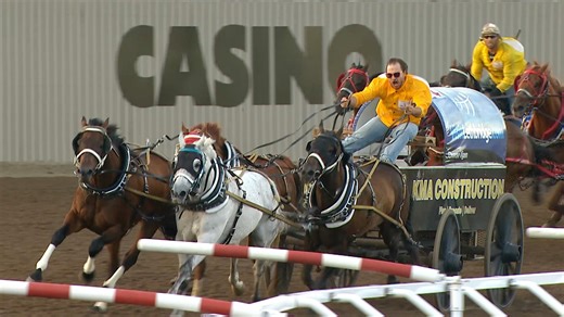 There’s the horn and the Rangeland Derby Championship Dash for Cash is southbound and outta town ⚡️⚡️ Congratulations to Chanse Vigen, a successful 9 nights of racing followed by the hottest heat of Championship Sunday 🔥 Chanse Vigen Chuckwagon Team #CalgaryStampede #Stampede2025 #ChampionshipSunday #TheGreatestOutdoorShowOnEarth #Champion | Calgary Stampede Chuckwagons & Relay