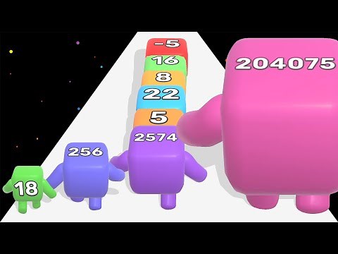 LEVEL UP 'Number Run 3D' - Number Game Run Race Stack Master Max Level