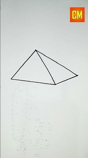 how to draw pyramid | easy drawing