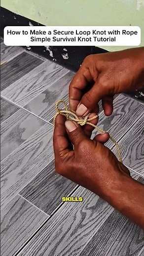 How to Make a Secure Loop Knot with Rope | Simple Survival Knot Tutorial