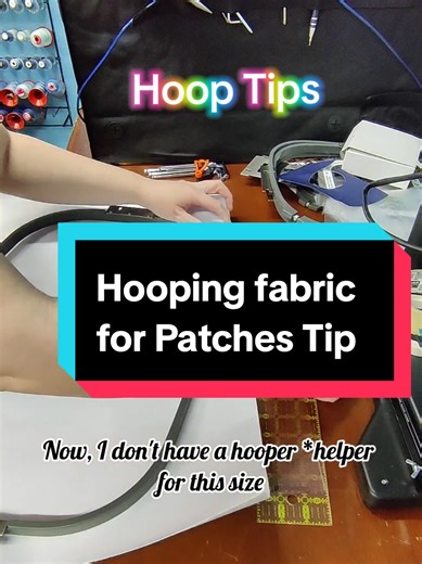 Tip for Hooping Fabric in Embroidery