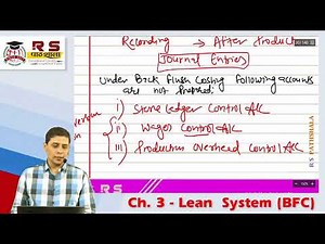 BACKFLUSHING | BACK FLUSH COSTING | CA RAVI SHANKER | JOURNAL ENTRIES |