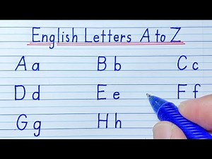 How to Write English letters a - z | English Letters abcd | English handwriting | English alphabets