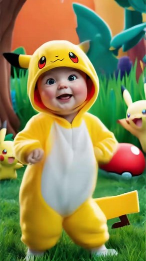Adorable Baby Pikachu Dancing Compilation