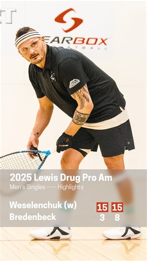 📼 Day 7 of #IRTJuneRewind! A quarterfinal classic from the 2025 Lewis Drug Pro/Am: Kane Waselenchuk vs Jake Bredenbeck brought the 🔥 🎥 See the full highlights now on the IRT official YouTube page #RacquetballReturns | International Racquetball Tour