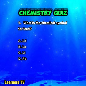 108K views · 9K reactions | Chemistry Quiz | Chemical Symbol of Elements #learnerstv #chemistry #chemistryquiz #elements #chemicalsymbol #science #sciencequiz #sciencelesson #quiz #quizbee #QuizTime #QuizChallenge | Learners TV | Facebook