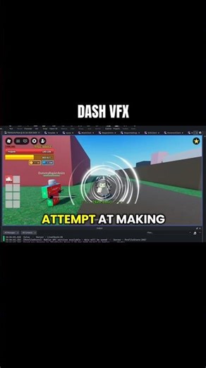 DASH VFX Attempt #plehlowla #plehlowlastudio #robloxstudio #plehlowlapiece