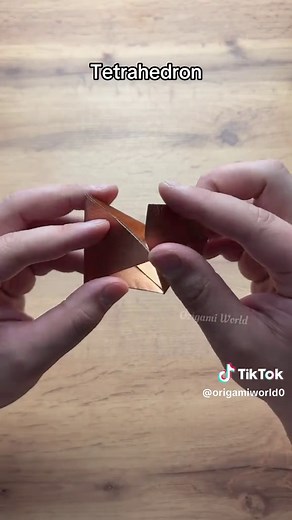 Tetrahedron Origami Tutorial #geometry #origami #origamiworld #paperfolding #mathematics