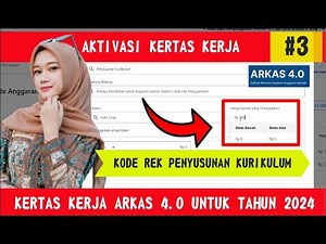 🔴Tutorial Cara Mengisi Kertas Kerja Arkas 4 kode Rekening Menyusun Kurikulum