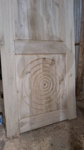 Crafting a unique door design with machine precision and full heart in every detail. #woodwork #carpenterlife #doordesign #woodendesign #workshoplife #woodworkingtips #woodworking | DDRK