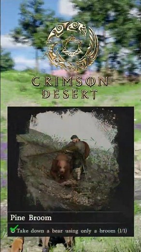 How To Complete PINE BROOM | Crimson Desert Challenge #Shorts