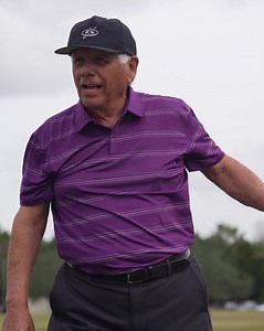 "It's still running, it's got Nikes on it." 👟 Lee Trevino stripes one into the wind at the PNC Championship. | PGA TOUR Champions