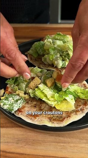 Caesar Salad Smashed Tacos Recipe