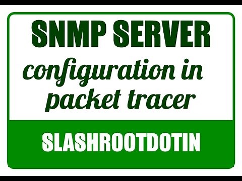 snmp server configuration in cisco packe tracer