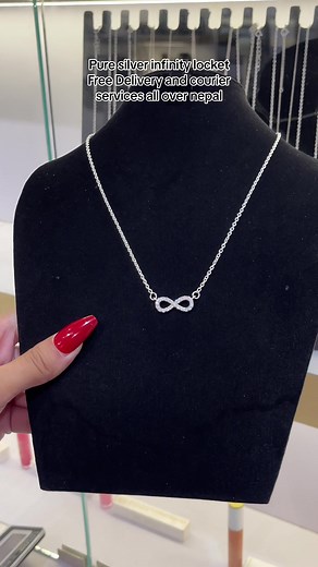 Pure silver infinity locket♾️