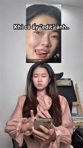 Khi cô ấy edit ảnh #thocsnedhihy