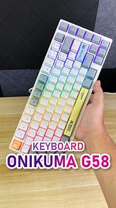 5.2K views · 18 reactions | #keyboard #gaming Onikuma G58 White 82 Key Mechanical | Micro G Technology | Facebook