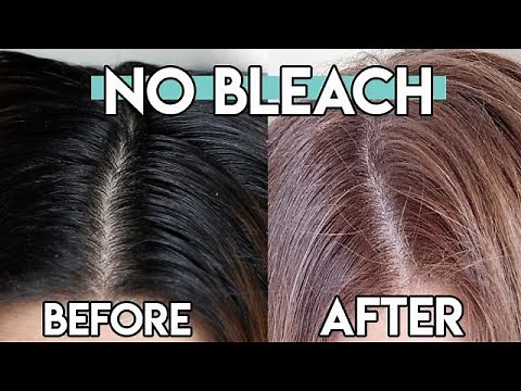 DIY At Home HAIR DYE, I Used a BOX DYE to go from DARK To LIGHT , NO BLEACH METHOD