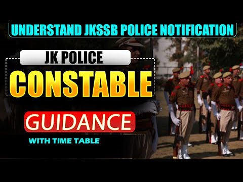 JKSSB JK POLICE || COMPLETE GUIDENCE SESSION || BY ASHIQ SIR